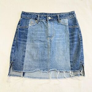 Gianni Bini XS Denim Patchwork Skirt